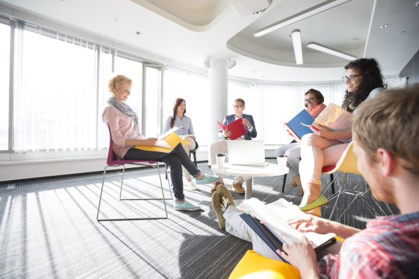 Businesspeople in meeting at office